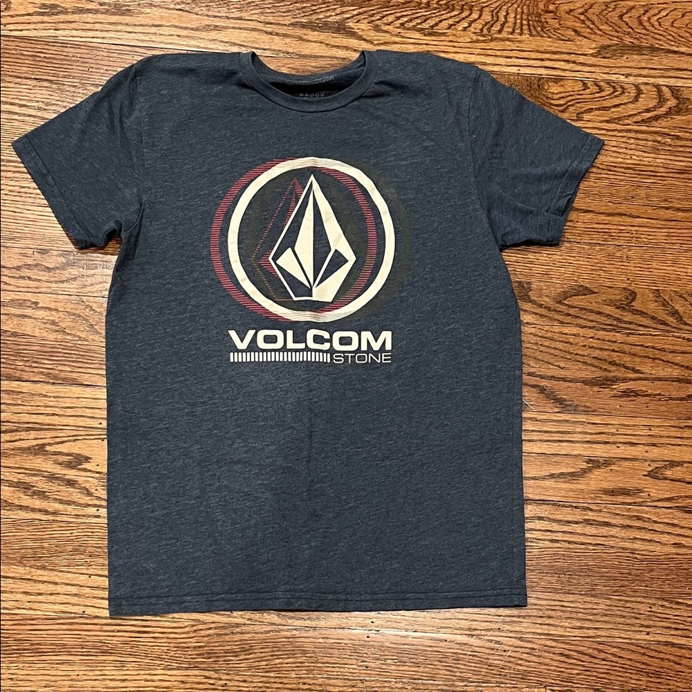 Volcom Charcoal Tee with Iconic Logo